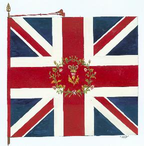 Liverpool 1st Bn Kings Colours flag The King's Regiment 